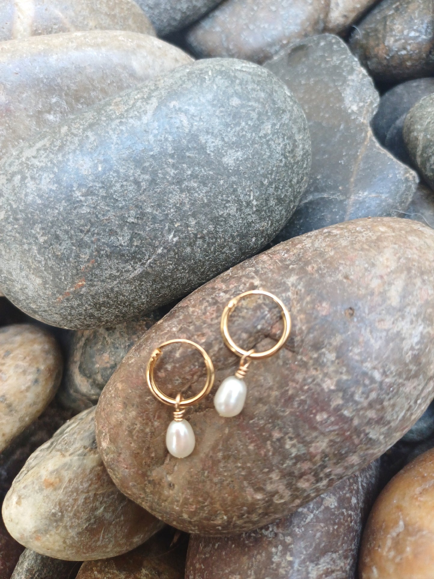 sea pearl earrings